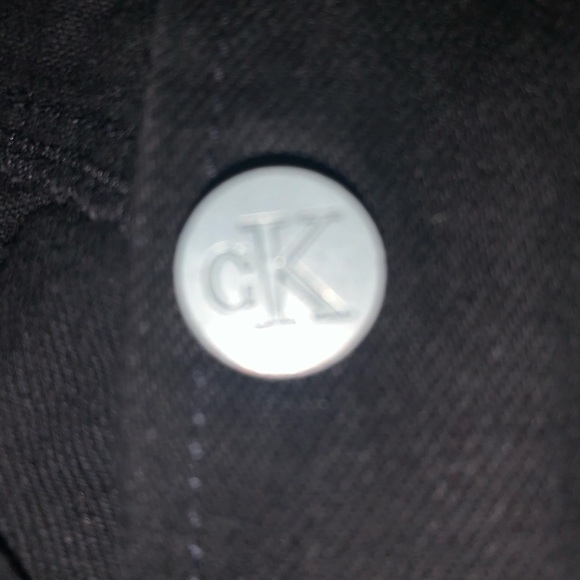 Black Denim Calvin Klein Button Down Skirt - Picture 4 of 4